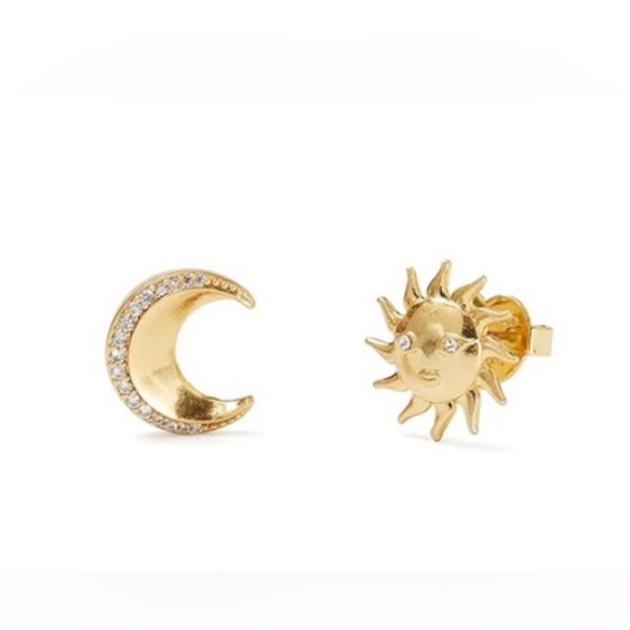 $68 Kate Spade Like Magic Sun And Moon Studs - Picture 4 of 8